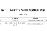 梦见剪发光峰科技两项发明专利荣获第二十五届中国专利优秀奖